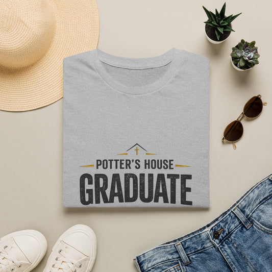 Potter's House Graduate T-Shirt — 'Restored • Rebuilt • Released' Church Graduation Tee