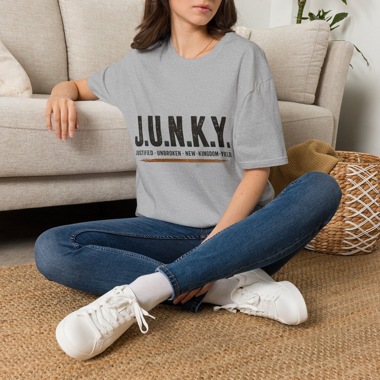 J.U.N.K.Y. Graphic T‑Shirt — Bold Acronym Streetwear Tee